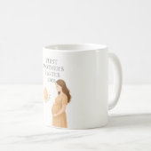 Erstes Mutter-Ostern – Sanfte Schwangerschafts-Ill Kaffeetasse (VorderseiteRechts)