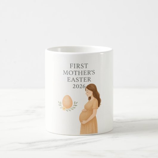 Erstes Mutter-Ostern – Sanfte Schwangerschafts-Ill Kaffeetasse (Mittel)
