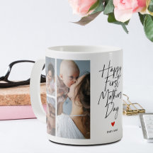 Erstes Muttertags-Fotocollage-Geschenk mit Schrift