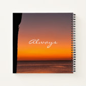 Erstes Muttertags-Notizbuch – Sunset-Design Notizblock (Rückseite)