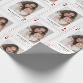 Erstes Muttertags-Personal-Foto Geschenkpapier (Ecke)