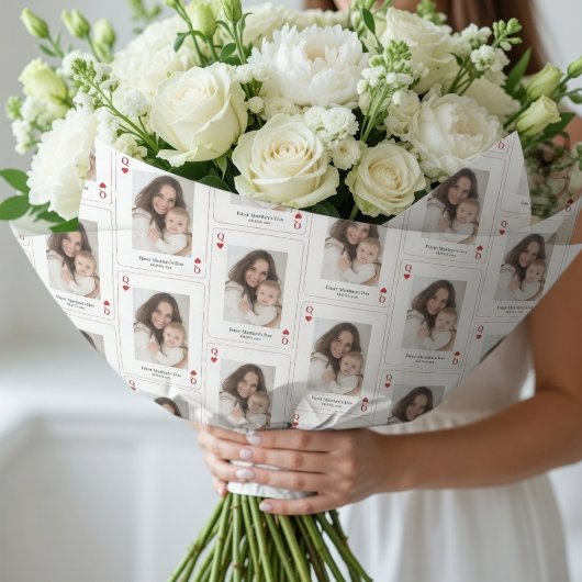 Erstes Muttertags-Personal-Foto Geschenkpapier