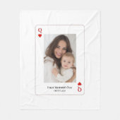 Erstes Muttertags-Personalized-Foto Fleecedecke (Vorderseite)
