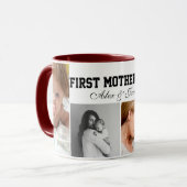 Erstes Muttertags süße Fotocollage Tasse (Vorderseite Links)