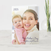 Erstes Muttertagsfoto und Jahr Karte (Vorderseite)
