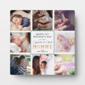 Erstes Muttertagsgeschenk mit personalisiertem Fot Fotoplatte (Vorderseite)
