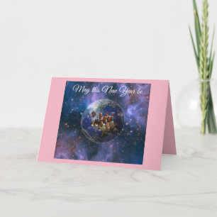 Erstes Neujahr der Erde Feiertagskarte