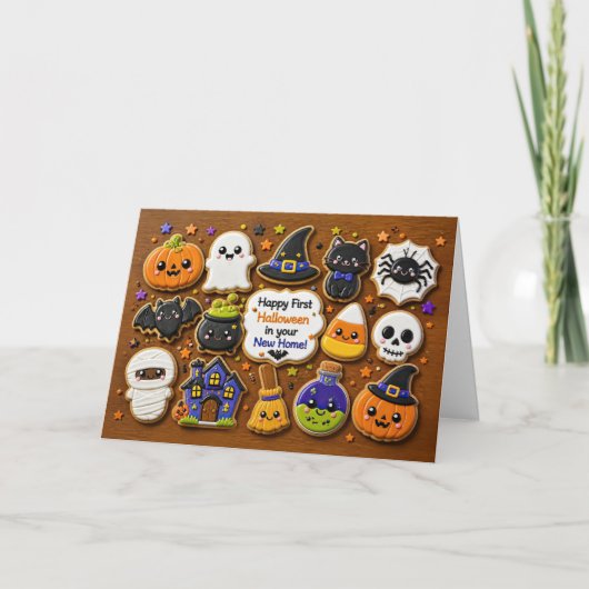 Erstes oder 1. Halloween im neuen Zuhause Süß Karte (Vorderseite)