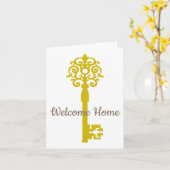 Erstes oder neues Zuhause Karte (Gelbe Blume)