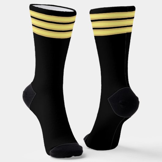 Erstes Offiziers-Pilotenuniform Spaß Socken (Gewinkelt)