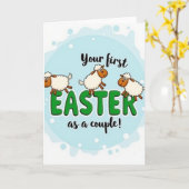 Erstes Ostern als Paar Karte (Gelbe Blume)