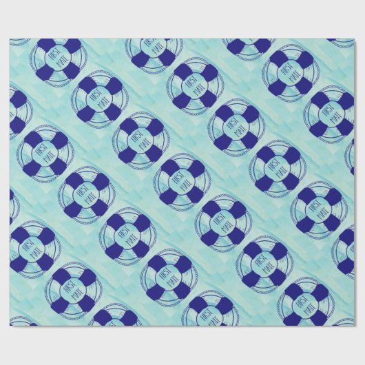 Erstes Paar mit Lebenserhaltung Geschenkpapier (Flach)