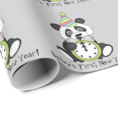 Erstes Packpapier der neuen Jahre des Babys (Rolleneckpunkt)