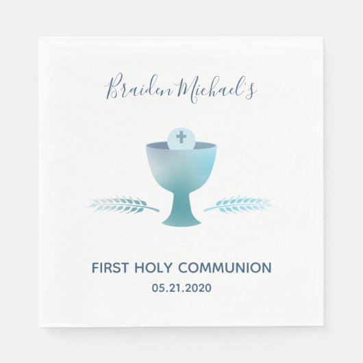 Erstes Party der Heiligen Kommunion - Abendessen i Serviette (Vorderseite)
