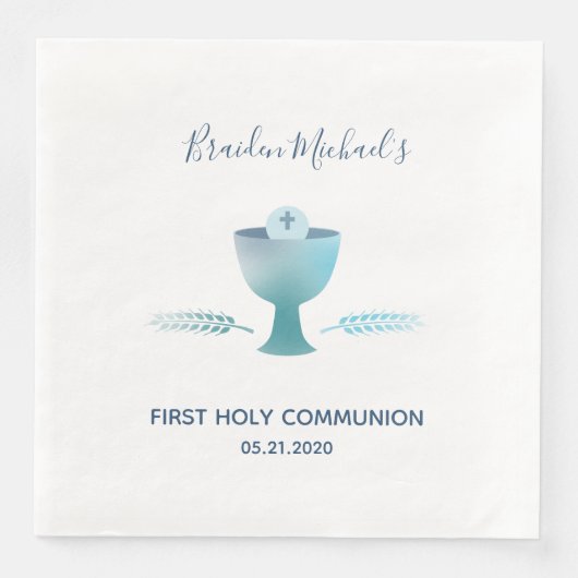 Erstes Party der Heiligen Kommunion - Abendessen i Serviette (Vorderseite)