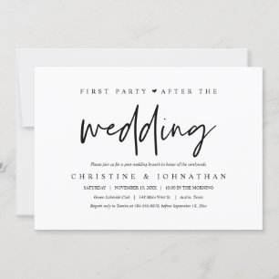 Erstes Party nach der Hochzeit, Brunch-Feier Einladung