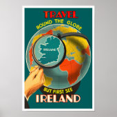Erstes Reiseplakat Irlands Poster (Vorne)