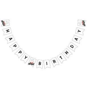 Erstes-Rennen-Autorennen 1. Geburtstag Wimpelkette