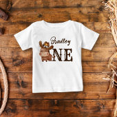 Erstes Rodejungen-Pferd personalisiert Baby T-shirt