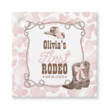Erstes Rodeo 1. Geburtstag Dusty Pink
