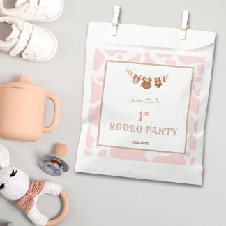 Erstes Rodeo Pinke Cowgirl Western Geburtstag Geschenktütchen