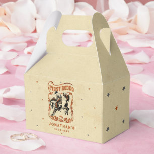 Erstes Rodeo Western Cowboy Geburtstag Geschenkschachtel