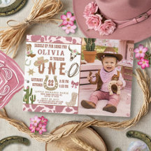 Erstes Rodeo Western Cowgirl Foto 1. Geburtstag
