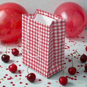 Erstes rotes Gingham-Geburtstagsfest für Babys Seidenpapier