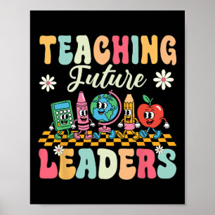 Erstes Schultag Shirt Unterrichten zukünftige Führ Poster