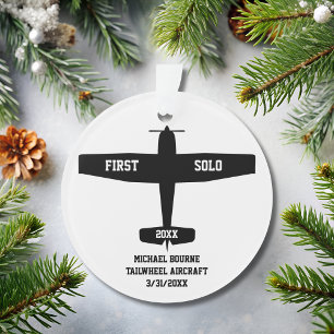 Erstes Solo Einfaches Flugzeug, Personalisierte Lu Ornament