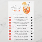 erstes Spritz-Brautparty Er sagte, sie habe das Sp (Vorderseite)