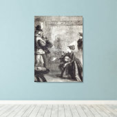 Erstes Treffen von Edward IV. und Lady Elizabeth Leinwanddruck (Insitu (Holzboden))