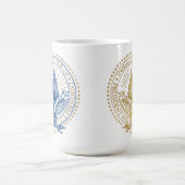 Erstes und zweites erstes Siegel Donald Trump Kaffeetasse (Mittel)