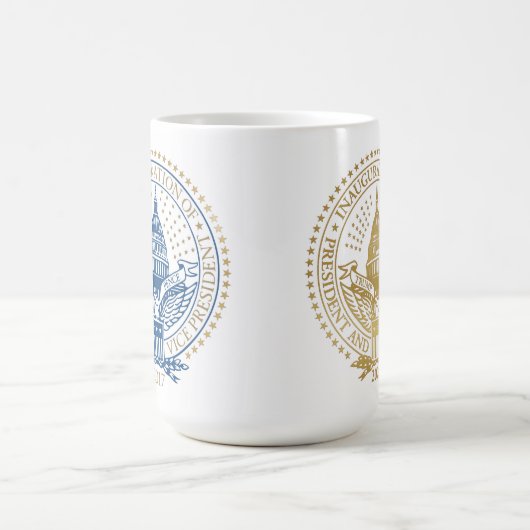 Erstes und zweites erstes Siegel Donald Trump Kaffeetasse (Mittel)