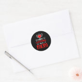 Erstes Valentinstag als Mutter Frohes Valentinstag Runder Aufkleber (Umschlag)