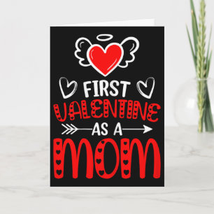 Erstes Valentinstagsfest als Mutter Frohen Valenti Karte