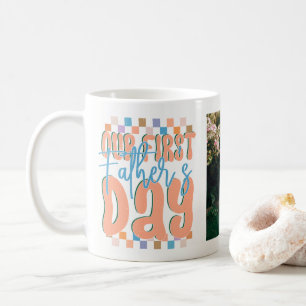 Erstes Vatertag individuell Foto Kaffeetasse