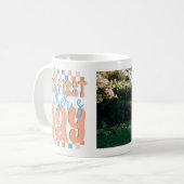 Erstes Vatertag individuell Foto Kaffeetasse (Vorderseite Links)
