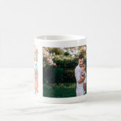 Erstes Vatertag individuell Foto Kaffeetasse (Mittel)