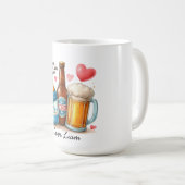 Erstes Vatertags-Erinnerungsdesign  Kaffeetasse (VorderseiteRechts)