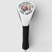 Erstes Vatertagsfoto Golf Headcover (Vorderseite)