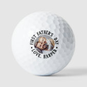 Erstes Vatertagsfoto Golfball (Vorderseite)