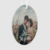 Erstes verheiratetes Weihnachten als Herr und Frau Ornament (Vorderseite)