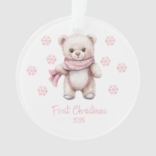 Erstes Weihnachten 2025 Ornament (Vorderseite)