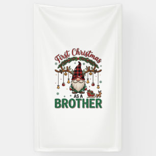Erstes Weihnachten als Bruder Gnom Rentierschlitte Banner