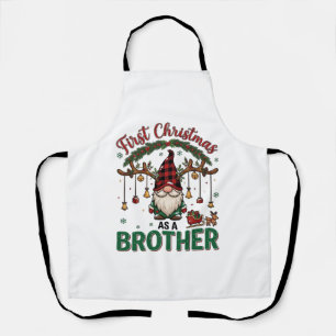 Erstes Weihnachten als Bruder Gnom Rentierschlitte Schürze