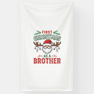 Erstes Weihnachten als Bruder Santa Gnome Banner