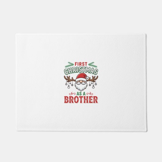 Erstes Weihnachten als Bruder Santa Gnome Fußmatte (Vorderseite)