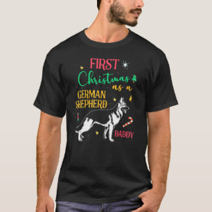 Erstes Weihnachten als deutscher Schäferhund-Vater T-Shirt
