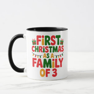 Erstes Weihnachten als Familie von 3 lustigen Über Tasse